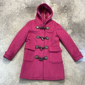 Teenie Weenie Peacoat Medium Pink‎ Hooded Bear Rugby League Toggle Preppy